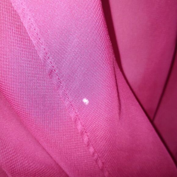 SPEECHLESS SHEER FUCHSIA WRAP BLOUSE SZ.XL - Picture 5 of 7